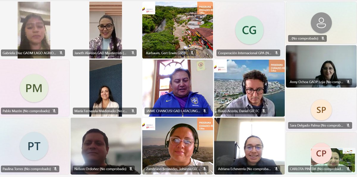 GIZEcuador's tweet photo. 60+ representantes de diversos municipios participaron en la conformación de la Comunidad de Práctica en el marco de las acciones del programa Ciudades Resilientes #CiRes. Esta comunidad busca fomentar el intercambio de conocimientos y mejores prácticas para la resiliencia urbana https://t.co/QHwjVOzROY