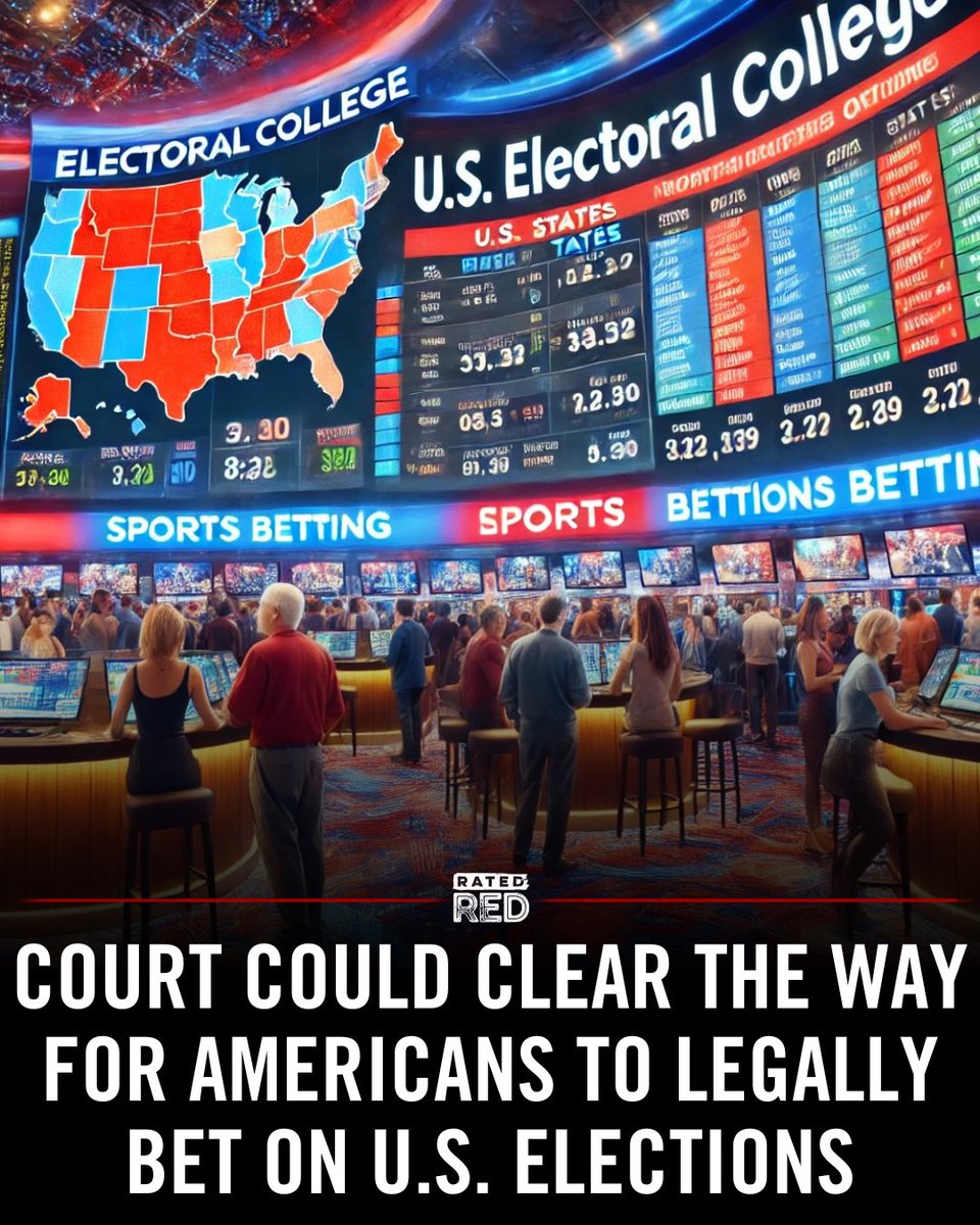 A federal judge's ruling could open the door for Americans to legally bet on U.S. elections, striking down a CFTC ban on betting contracts. A final decision is expected after a hearing this week. #ElectionBetting #USPolitics #GamblingNews #RatedRed