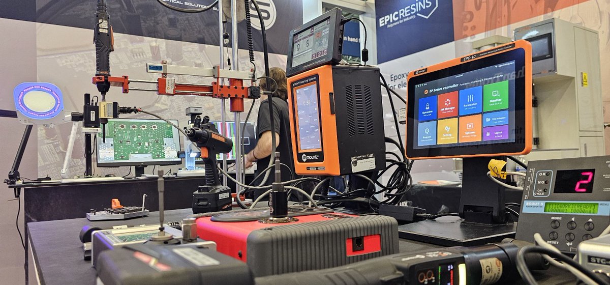 mountztorque's tweet image. We&apos;re having an awesome time with Rocka Solutions at the SMTA Expo in Guadalajara! Stop by booth 910 for a demo and to see our displays up close. We are here until 8 PM (Mexico Central)!

#tradeshow #event #torquesolutions #manufacturing #electronics #networking