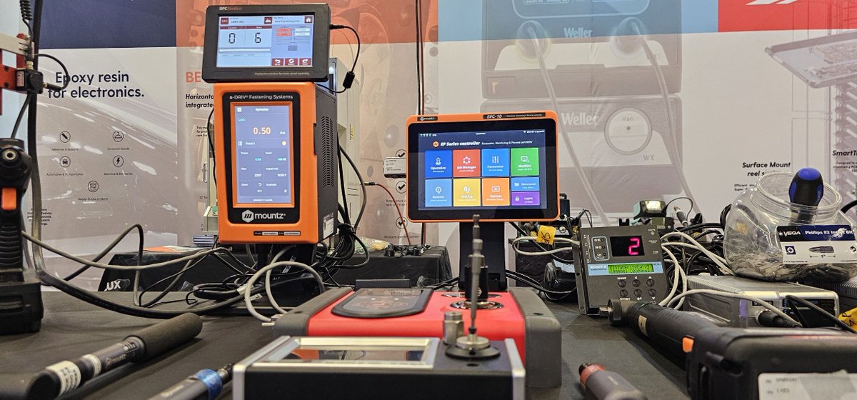 mountztorque's tweet image. We&apos;re having an awesome time with Rocka Solutions at the SMTA Expo in Guadalajara! Stop by booth 910 for a demo and to see our displays up close. We are here until 8 PM (Mexico Central)!

#tradeshow #event #torquesolutions #manufacturing #electronics #networking