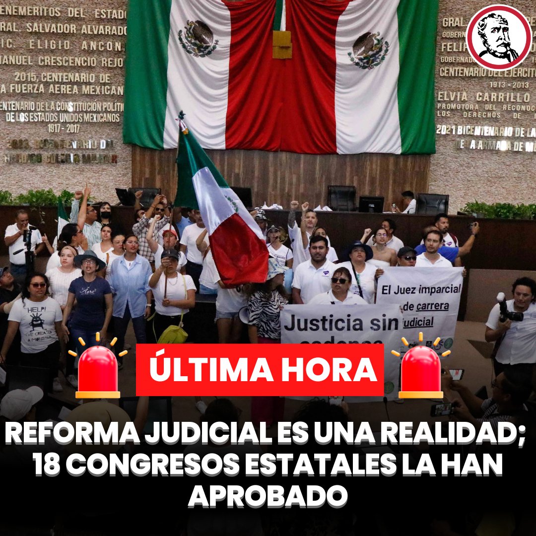 montessaardra's tweet image. 🚨#ULTIMAHORA  ¡Ya van 20 estados! 👊👊 
¡Cuando se quiere se puede!
La #ReformaPoderJudicial ya está en súper marcha