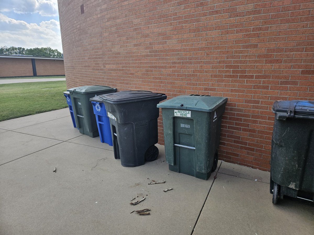 We had our first club meeting of the year yesterday and our first recycling day of the year today. We have over 70 students signed up for Environmental Club this year! We are looking forward to a great school year full of activities! #ColtStrong