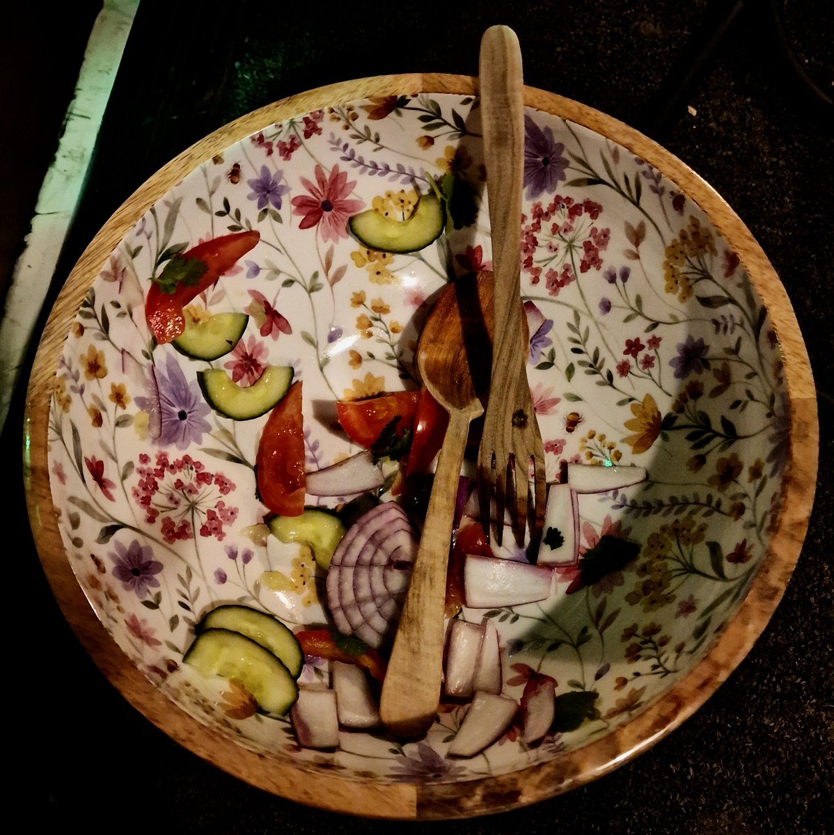 nnstott1's tweet photo. Oh ... and Anna B's Cabbage.  It seems you *can* win friends with salad https://t.co/kPKzCddhtN