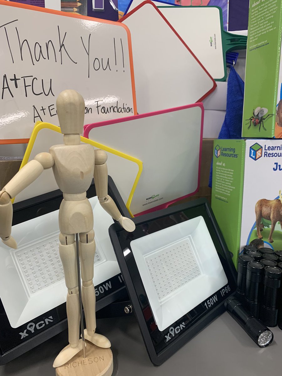 Thank you A+ Education Foundation for the funding of our art grant “Manakins, Mirrors and More”! We were able to purchase still life supplies, mirrors, black lights, looms, and more! Our cubs can’t wait to get started. #artmatters #grant <a href="/aplusfcu/">A+FCU</a> <a href="/HaysFineArts/">Hays CISD Fine Arts</a>  <a href="/HaysCISD/">Hays CISD</a>