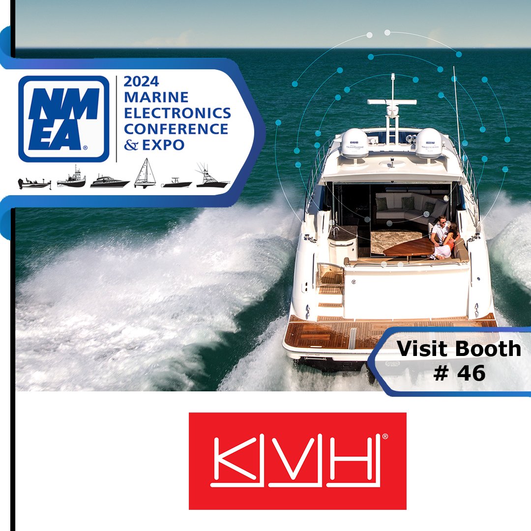 📡 Visit KVH in Booth 46 at #NMEA24. As a global leader in maritime connectivity, KVH delivers cutting-edge solutions that keep mariners connected. ⚓️<a href="/KVH/">KVH Industries</a>

#NMEAConference2024 #NMEA #NMEAOnboard #NMEACertifiedInstaller #OneNet #NMEA2000 #KVH #MaritimeConnectivity #AlwaysConnected