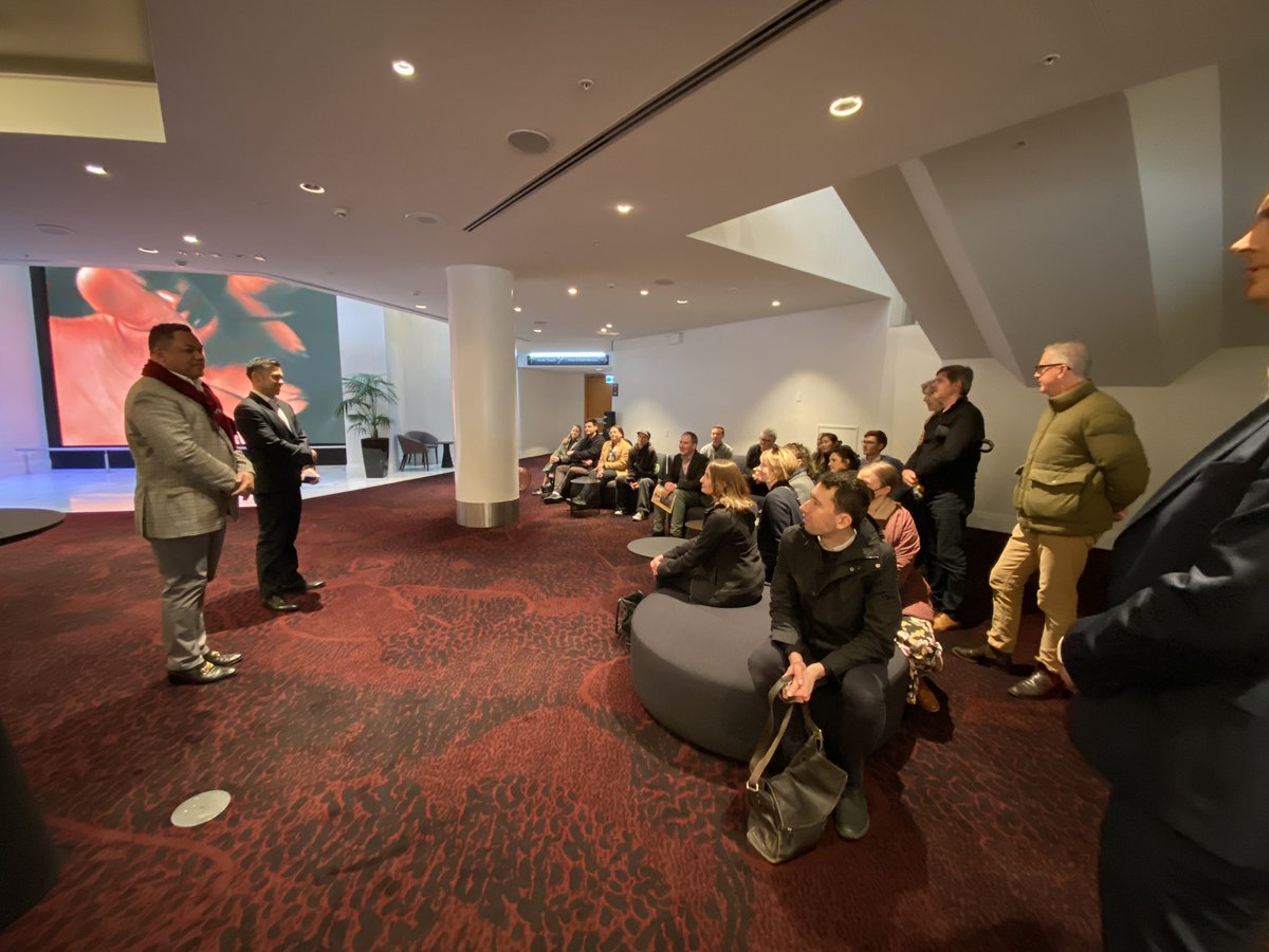The tour group at the Aotea Centre, where we hear from RCP about the Symphony Centre.
#ctbuhwalks