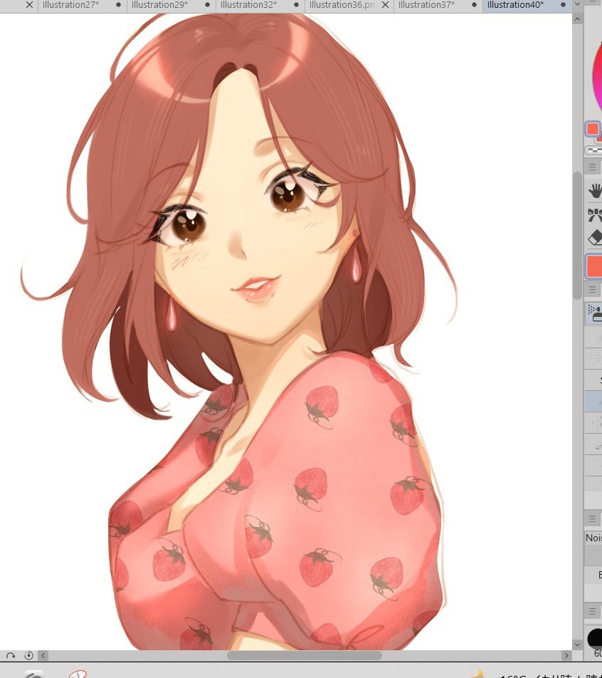 ох вейт я так давно не писала сюда-
скетчик наночки комацу🍓