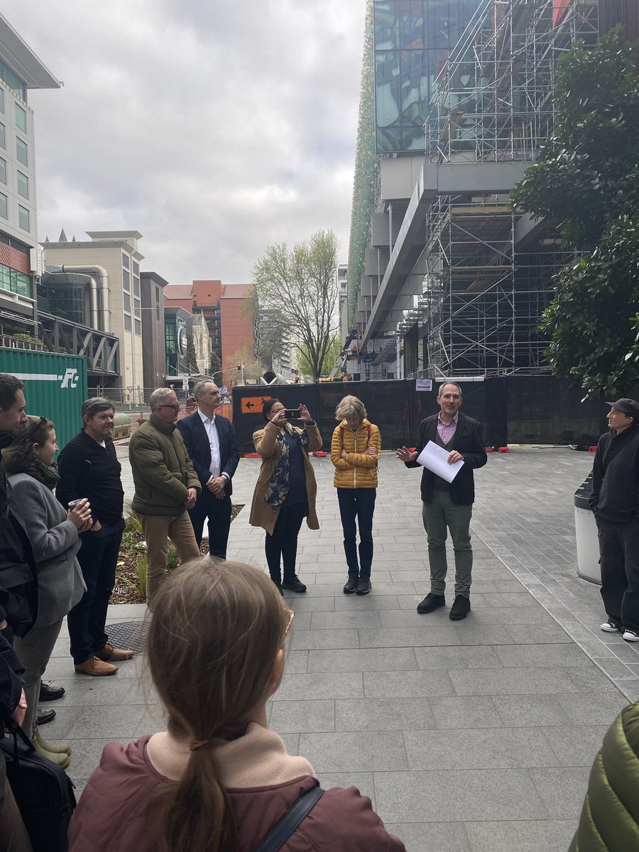 Kicking off the 2024 #ctbuhwalks ‘vertical villages’ walking tour at SkyCity.