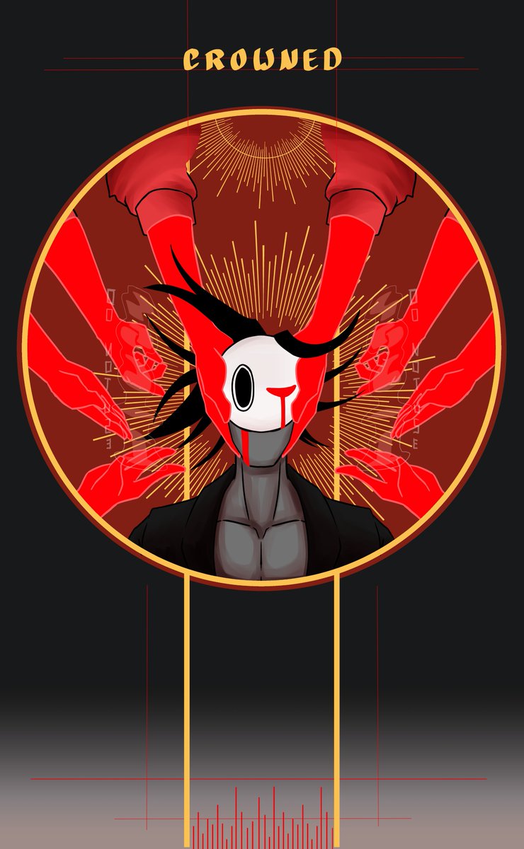 40d6_1's tweet photo. C R O W N E D

#dagames #daradio #solitude #xavierrotom #art #fanart #religoushinting #projection #fears https://t.co/BnVbMDxw8U