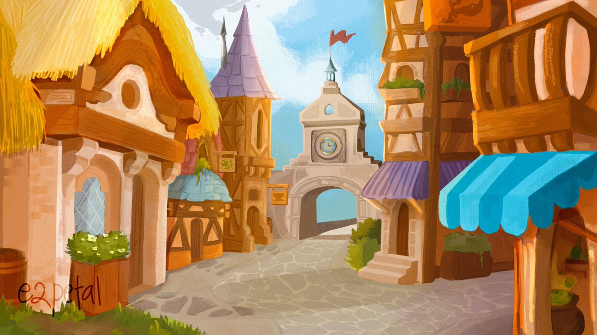 roachroasters's tweet image. First ever concept art practice for my internship