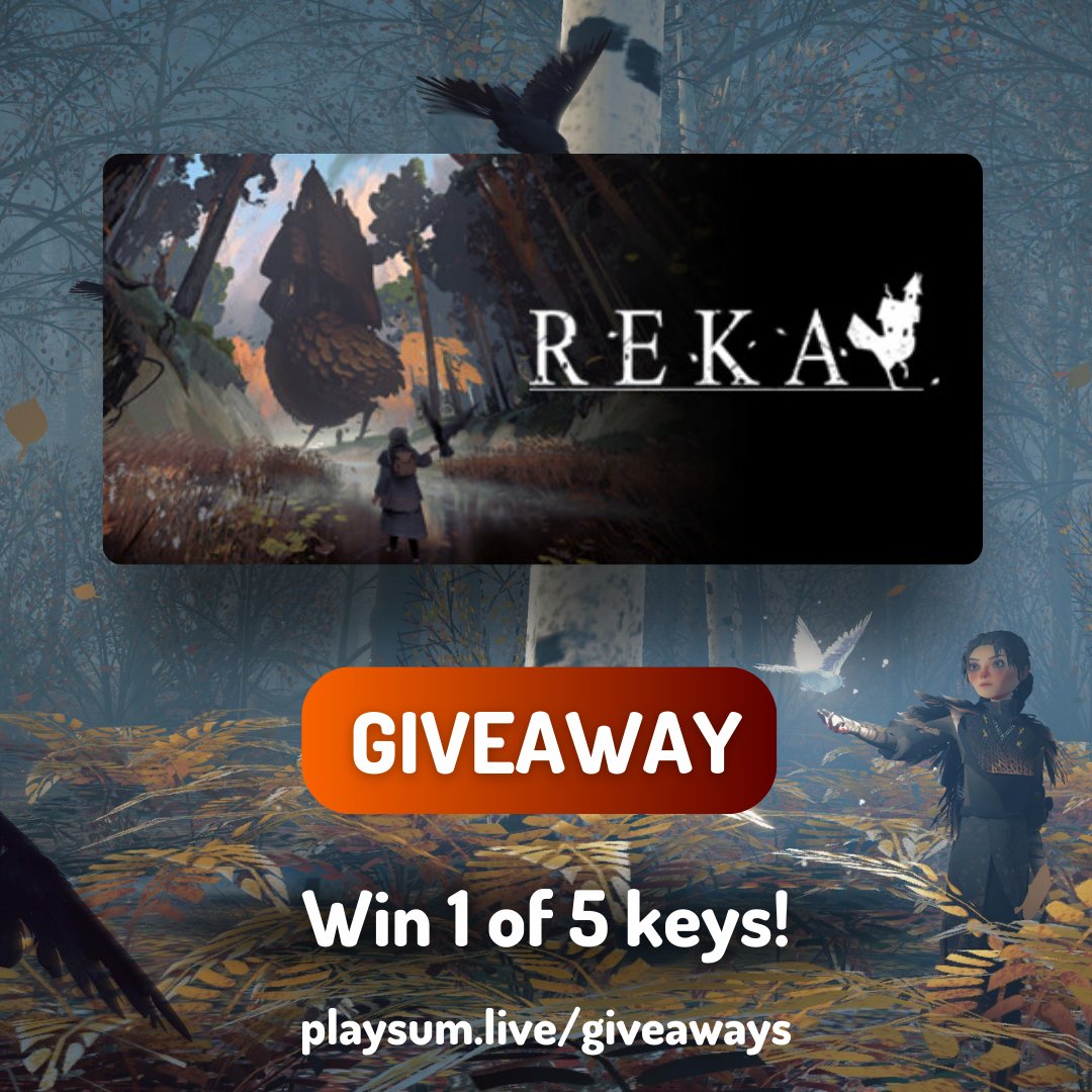 #Giveaway With our friends at <a href="/FireshineGames/">Fireshine Games 🎮</a> &amp; <a href="/emberstorm_de/">REKA</a>, we're giving away 5 copies of REKA to celebrate its launch! An atmospheric witch cottage-building game 🧙‍♀️

Begin your journey as Reka, an apprentice to legendary witch, Baba Jaga. Deep in the autumnal woodlands,