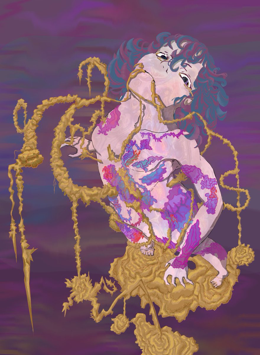 DrawsSan's tweet photo. An Angel (there is a texture used on the light skin patches) https://t.co/GVFPnEWPNn