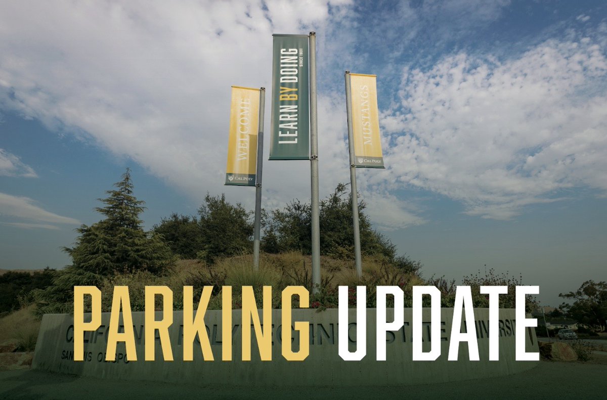 PARKING &amp; CONSTRUCTION ALERT: K1, K2, and R1 parking lots will be closed. During move-In, we'll keep major roadways clear from Sept.15-21. We encourage faculty and staff to avoid the Grand Ave entrance on Sept. 17-18. For parking updates and info, visit afd.calpoly.edu/parking.