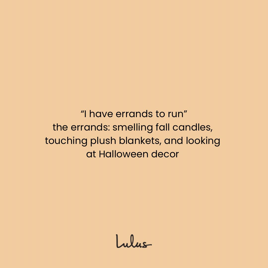 lulusdotcom's tweet photo. if you need us we'll be in the holiday aisle π―οΈπππ§Ά
#lovelulus #relatable #funnymeme #meme #fallmeme #halloweenmeme https://t.co/Ck8j5Uq35p