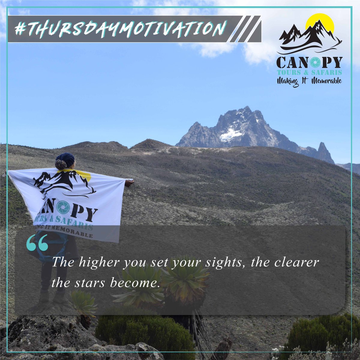ToursCanopy's tweet photo. Set your sights high...

#MakingMemories https://t.co/s9ALC7bYe1