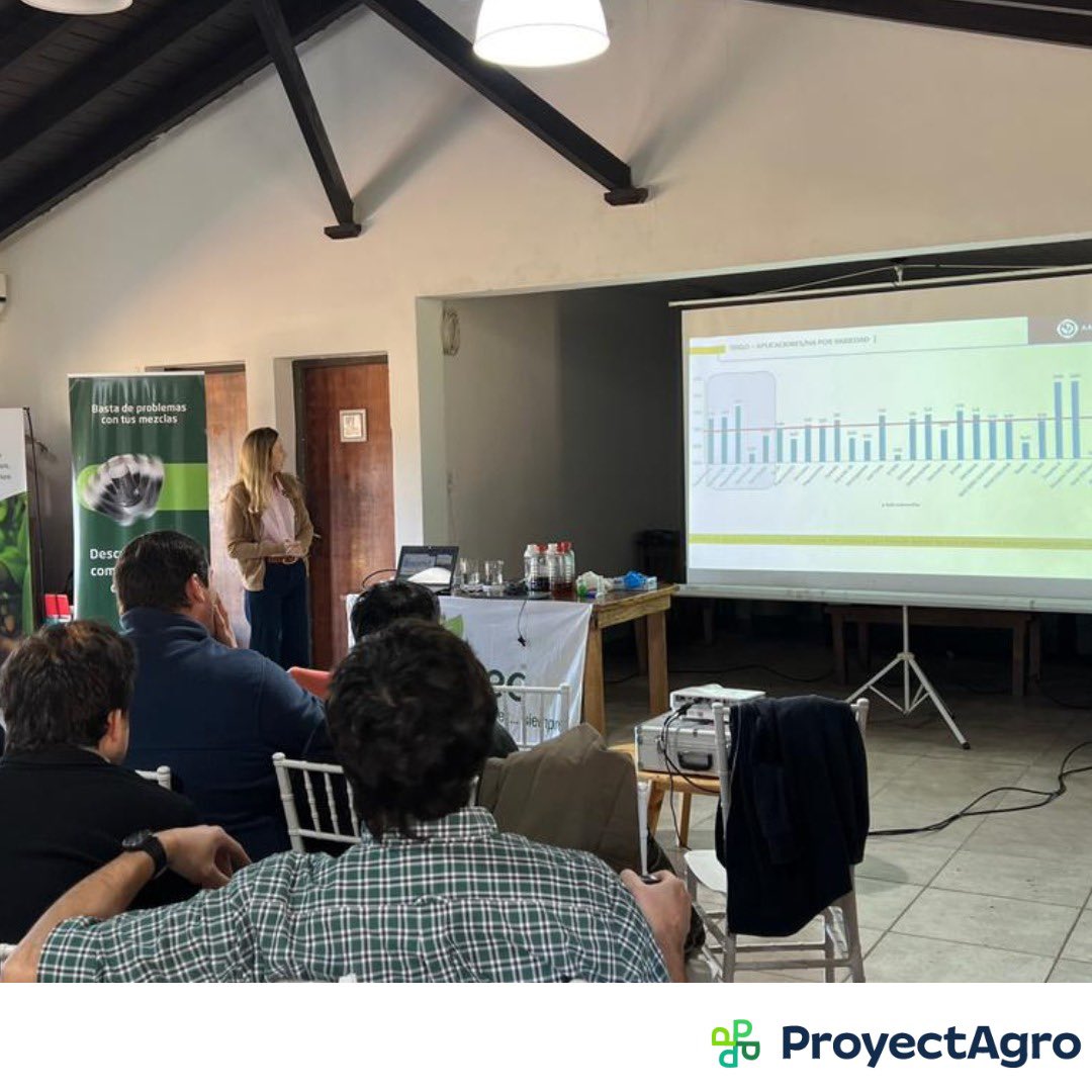 💬 🌿 Momentos de intercambio en el encuentro “Potenciando la fina”.

<a href="/ritarobledo/">Rita Robledo</a> brindó una charla sobre el 🔎 “Monitoreo y manejo de enfermedades en #trigo y #cebada: implicaciones en la nutrición y productividad”. 

¡Gracias por la convocatoria! 💯

🤝: Spraytec, <a href="/Agropack/">Agropack</a>.