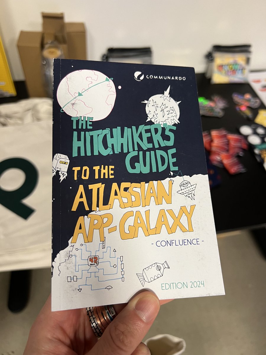 FBorsik's tweet photo. .@CommunardoApps/@bitvoodoo - you guys had the best merch at the event!
#TheHitchhikersGuideToTheAtlassianAppGalaxy
#TheHitchhikersGuideToTheGalaxy
#Atlassian #Jira #Confluence #Communardo #bitvoodoo https://t.co/PeqpiMS581