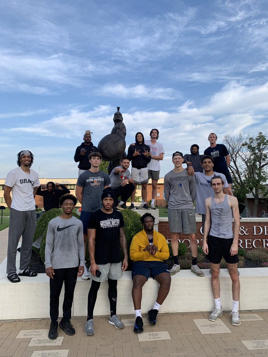Proud of these guys, they have been attacking each day of conditioning with energy and intention. #BuildAndBelieve <a href="/MBUBasketball/">Missouri Baptist Men's Basketball</a>