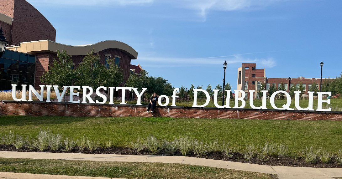 KristinaT1erney's tweet photo. After a great day touring the University of Dubuque campus band having a great talk with @Coach_JSmith17 I’d like to announce I’ve received an offer to play with @UD_WBB ! Thank you Coach Justin and Coach Morgan for a great day ! @ConantCougarGBB https://t.co/uYDXl2tdeJ