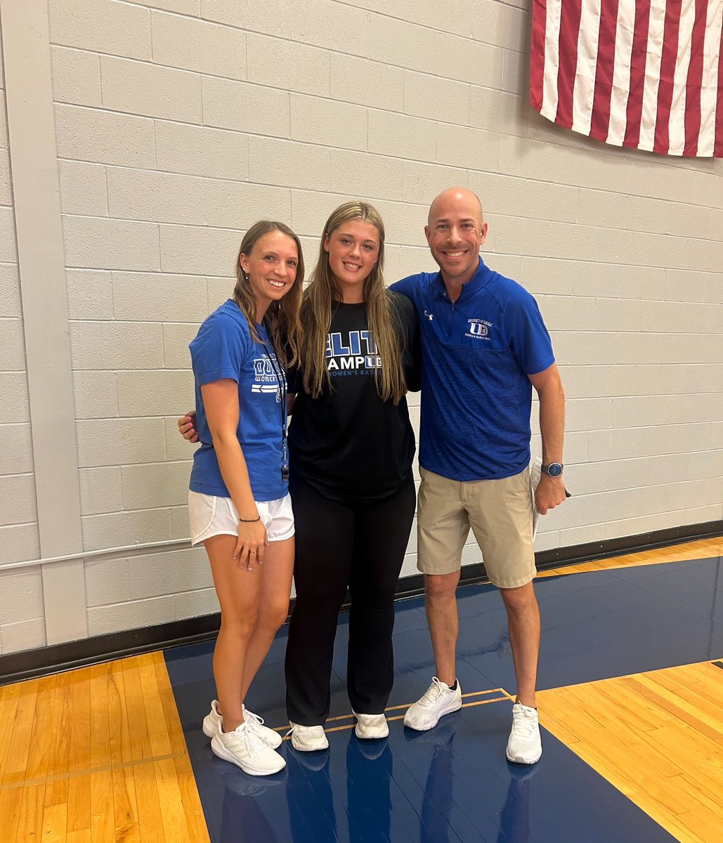 KristinaT1erney's tweet photo. After a great day touring the University of Dubuque campus band having a great talk with @Coach_JSmith17 I’d like to announce I’ve received an offer to play with @UD_WBB ! Thank you Coach Justin and Coach Morgan for a great day ! @ConantCougarGBB https://t.co/uYDXl2tdeJ