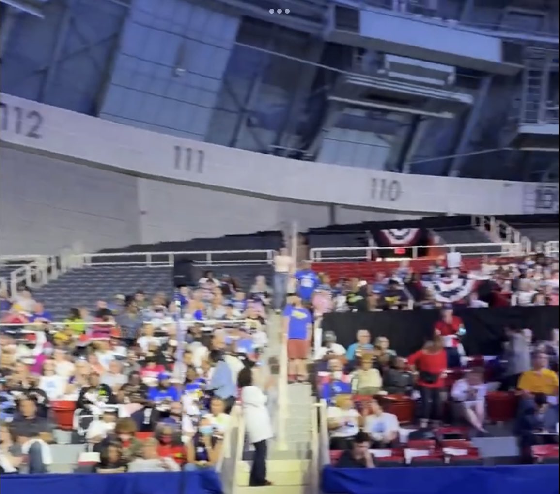 TonySeruga's tweet image. GPS—5,003 mobile devices at Kamala Harris’ rally in Charlotte, North Carolina, on Thursday afternoon at Bojangles Coliseum. It appears over 3,600 came from Georgia. Mainly Atlanta, Georgia and approximately 720 from Savannah, Georgia.