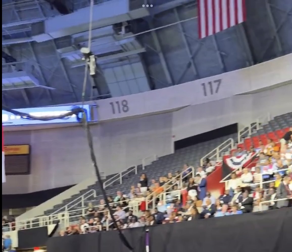 TonySeruga's tweet image. GPS—5,003 mobile devices at Kamala Harris’ rally in Charlotte, North Carolina, on Thursday afternoon at Bojangles Coliseum. It appears over 3,600 came from Georgia. Mainly Atlanta, Georgia and approximately 720 from Savannah, Georgia.