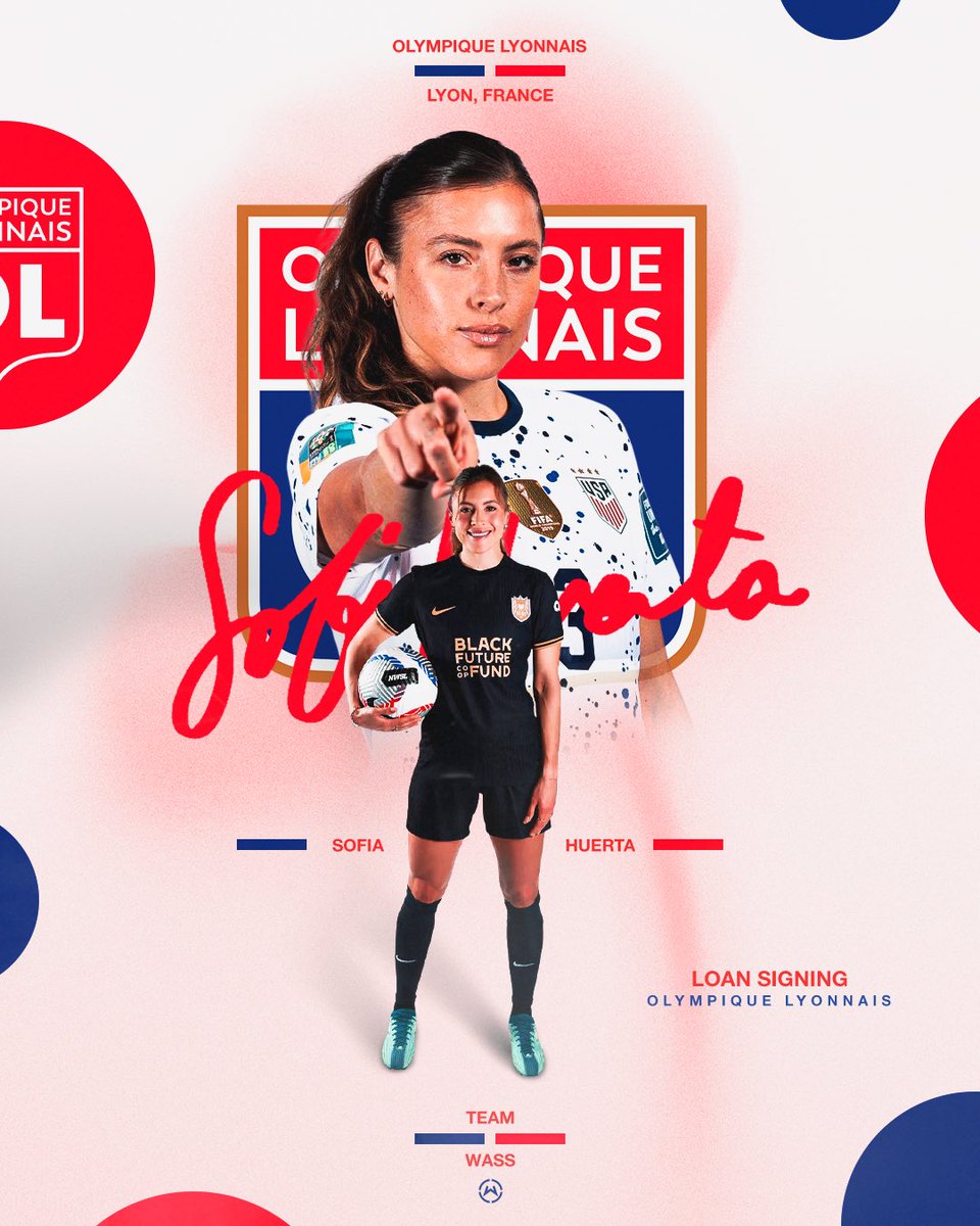 / <a href="/schuerta/">Sofia Huerta</a> ✍️ <a href="/OLfeminin/">meg</a> 

Congrats Sofia on signing a loan deal with Lyon and best of luck this season!
👏🇺🇸🇫🇷

#TeamWass