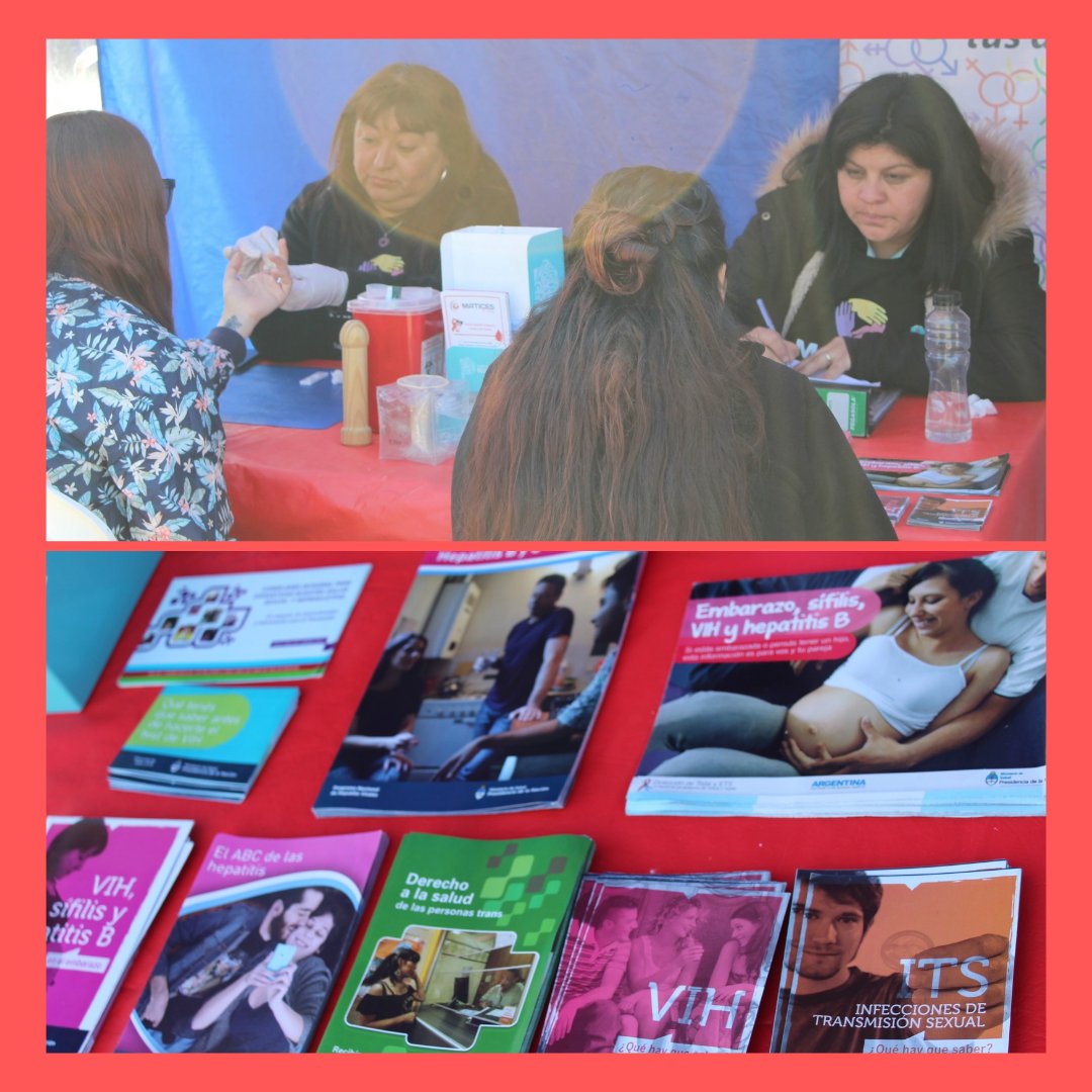 Matices_AC's tweet photo. 📌 Jornada de Testeo Rápido de VIH y Sífilis.

➡️ En el marco del Mes de la Salud Sexual, estuvimos en Plaza San Martín - Moreno Centro, con nuestro equipo de salud sexual integral, llevando adelante una jornada, https://t.co/sQdcLpf4pi