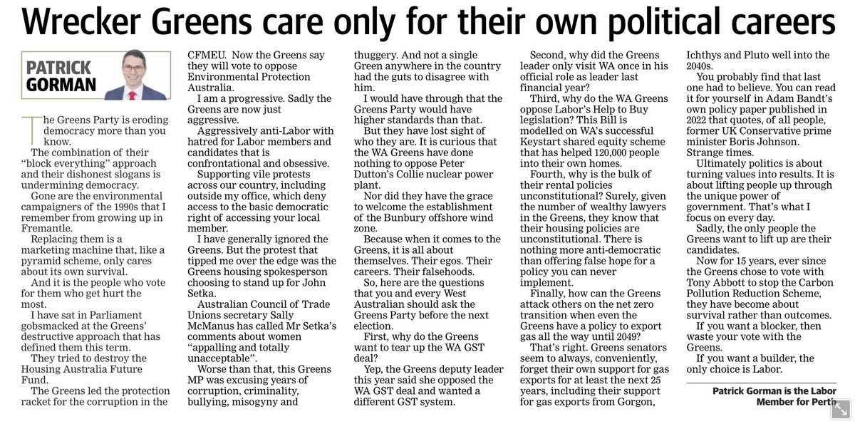 Patrick Gorman MP tweet media
