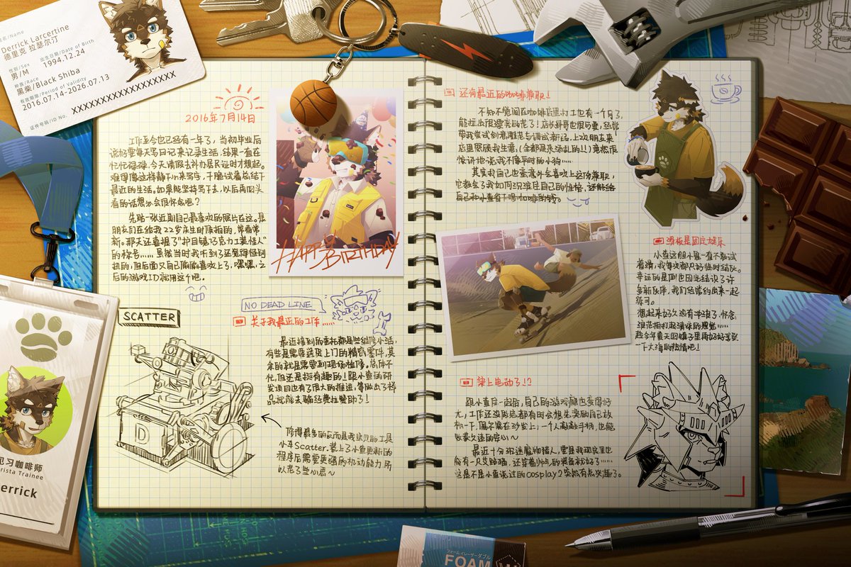 Derrick0430's tweet image. just an ordinary diary by shiba
art：@Emit_Main
逆时妈咪是我神😭