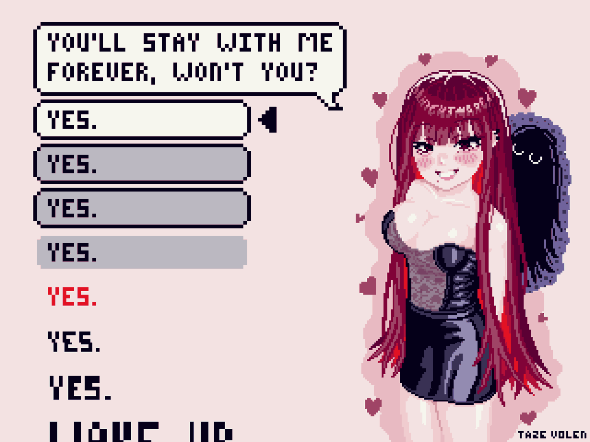 TazeVolen's tweet photo. After a lovely date with a dreamy girl~

OC belongs to @ms_tsukii 

#pixelart https://t.co/TKKWmlmRwH