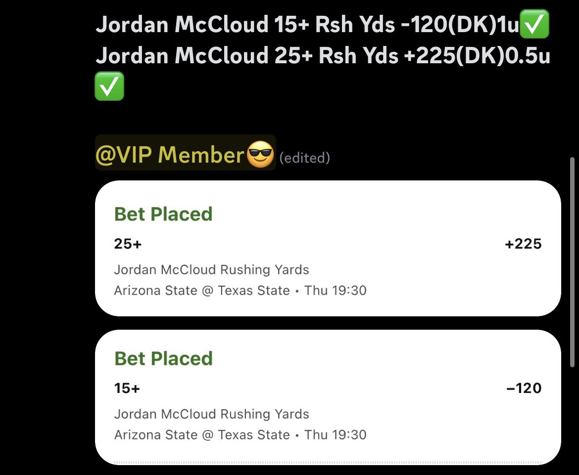 _TheTech_'s tweet image. If y’all know me, I love CFB laders. Wish I would’ve went another step on this one but I’ll take it. 

@CashUpSports VIP got the 25+ at +225