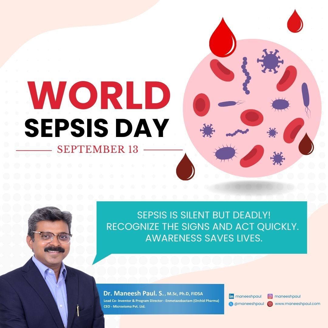 🌍 Today is World Sepsis Day – a reminder that sepsis claims millions of lives each year. Awareness, prevention, and timely treatment can save lives.

Know the signs: confusion, weakness, rapid breathing, fever. Act fast!

#worldsepsisday #sepsis #who #drpaul #latest #health