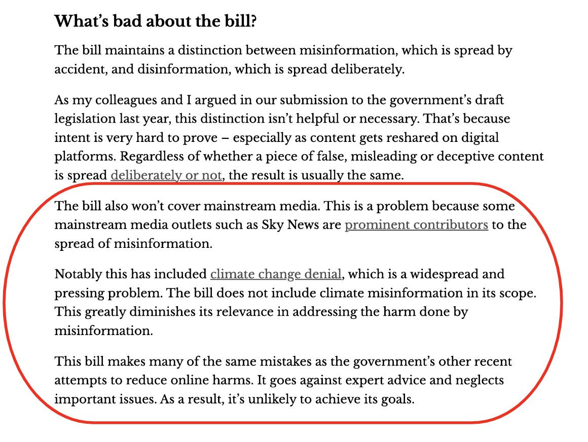 deniseshrivell's tweet photo. The Govt's new mis and disinformation bill has been called out by experts for missing mainstream media.

See The Conversation #auspol > https://t.co/POwOHmvzp4 https://t.co/f2d5IfPDxw