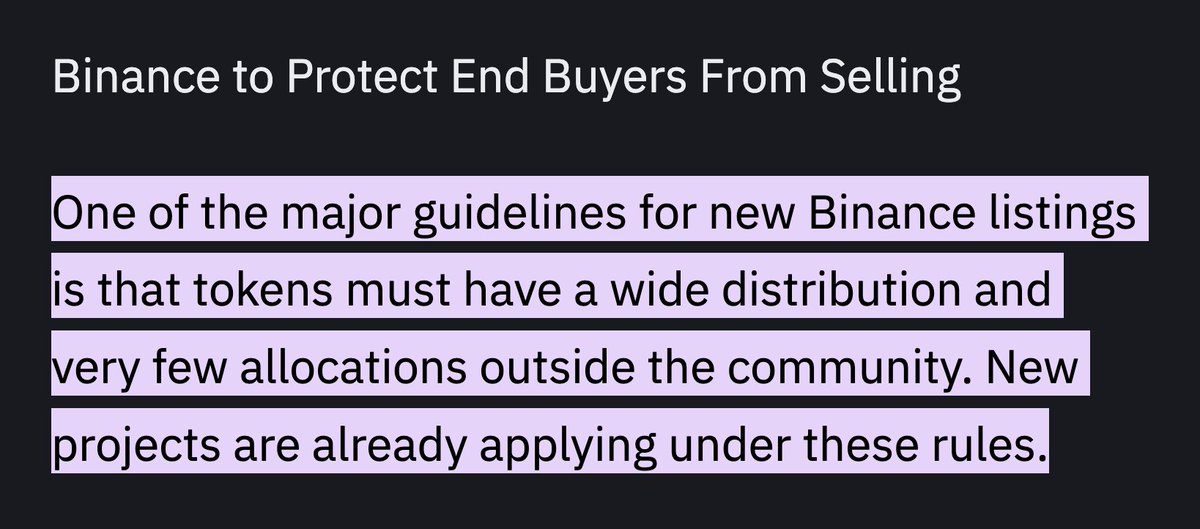 Dear <a href="/binance/">Binance</a>,

You recently introduced a new criteria for token listings.

100% of the $DOG supply was distributed for free to the OG Ordinals community in a volunteer initiative with no team allocation and fits this new criteria better than any token in existence.

If you are