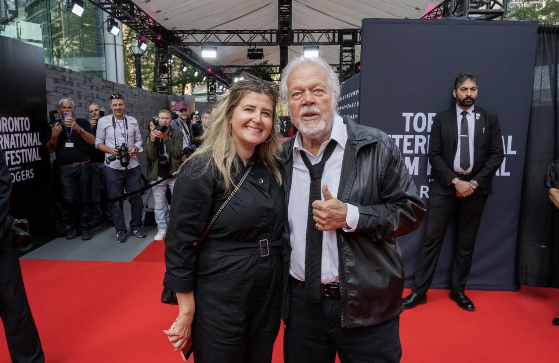 RandysVinylTap's tweet image. With my legal eagle, Angelika Heim at the #TIFF premiere tonight. #redcarpet Photo: George Pimentel photography. @Angiehy