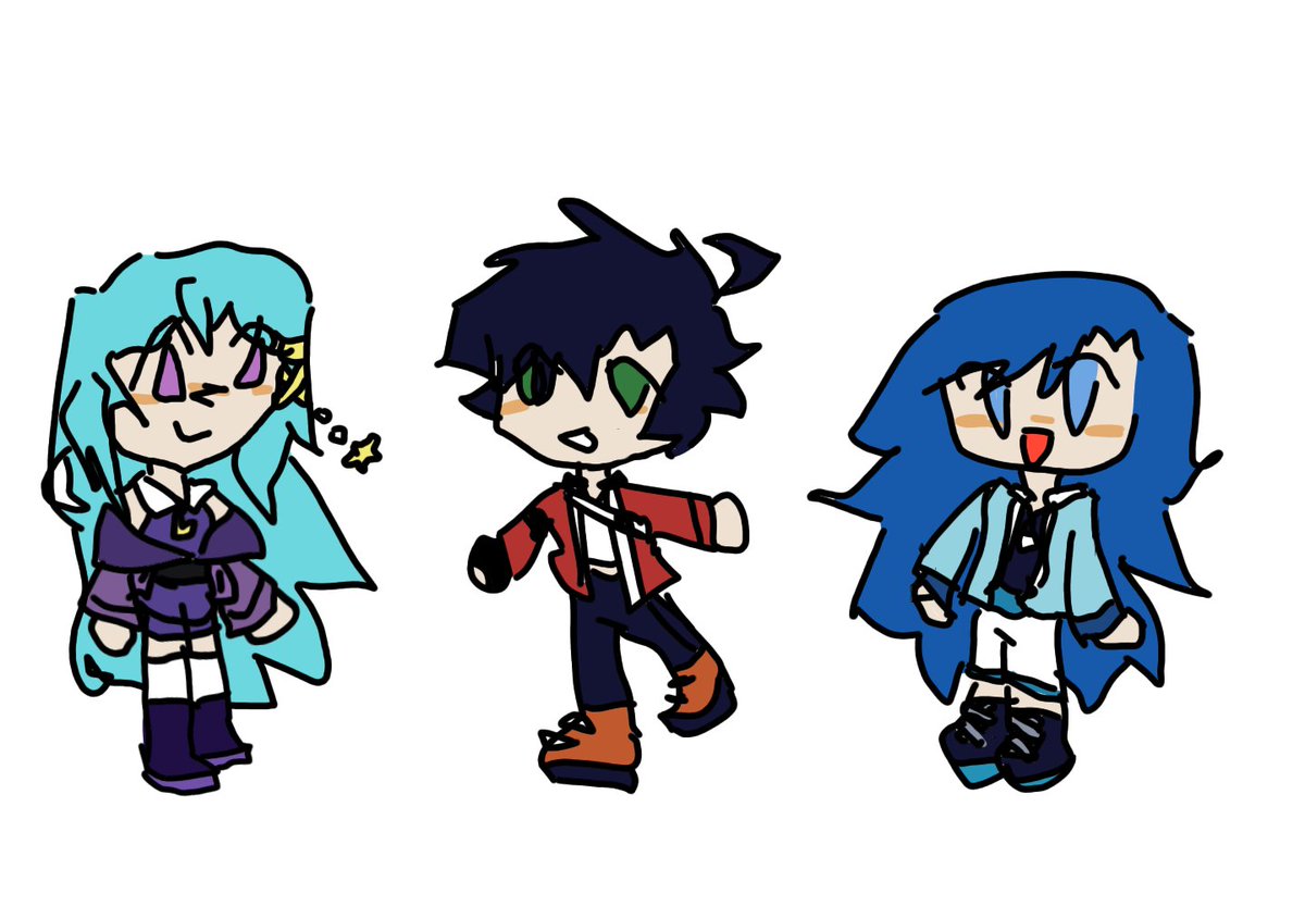 7: drawing them but with left hand