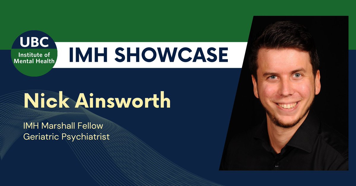 🌟 IMH SHOWCASE: Meet Dr. Nick Ainsworth (<a href="/hi_doctornick/">Nick Ainsworth</a>), a Marshall Fellow and Geriatric Psychiatrist! Read about his work advancing treatment for late-life depression: bit.ly/IMH-showcase
<a href="/UBC_Psychiatry/">UBC Department of Psychiatry</a>