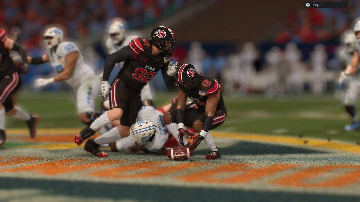 akaforse2012's tweet photo. The Utes get an impressive win over UNC to advances to the semifinals of the CFP. It was a dominating performance by the defense. They forced 7 turnovers (6 ints) and added 3 sacks while holding UNC to 38 yds rushing https://t.co/rdDYwai7WV