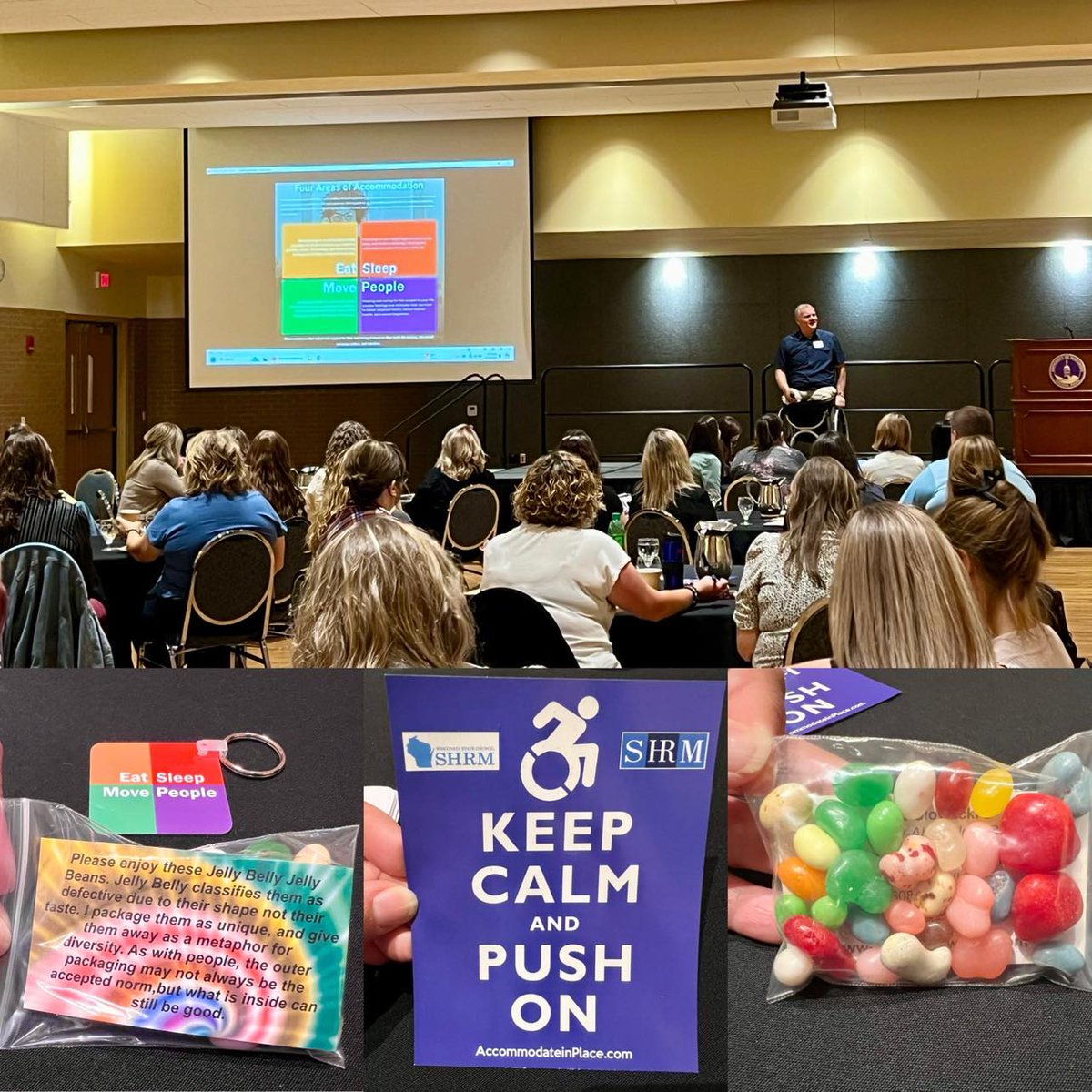 WOW! ✨ Talk about a motivational day!  Lisa and Lauren attended the CWSHRM meeting at UW-Stevens Point and had some great speakers! 

#keepcalmandpushon