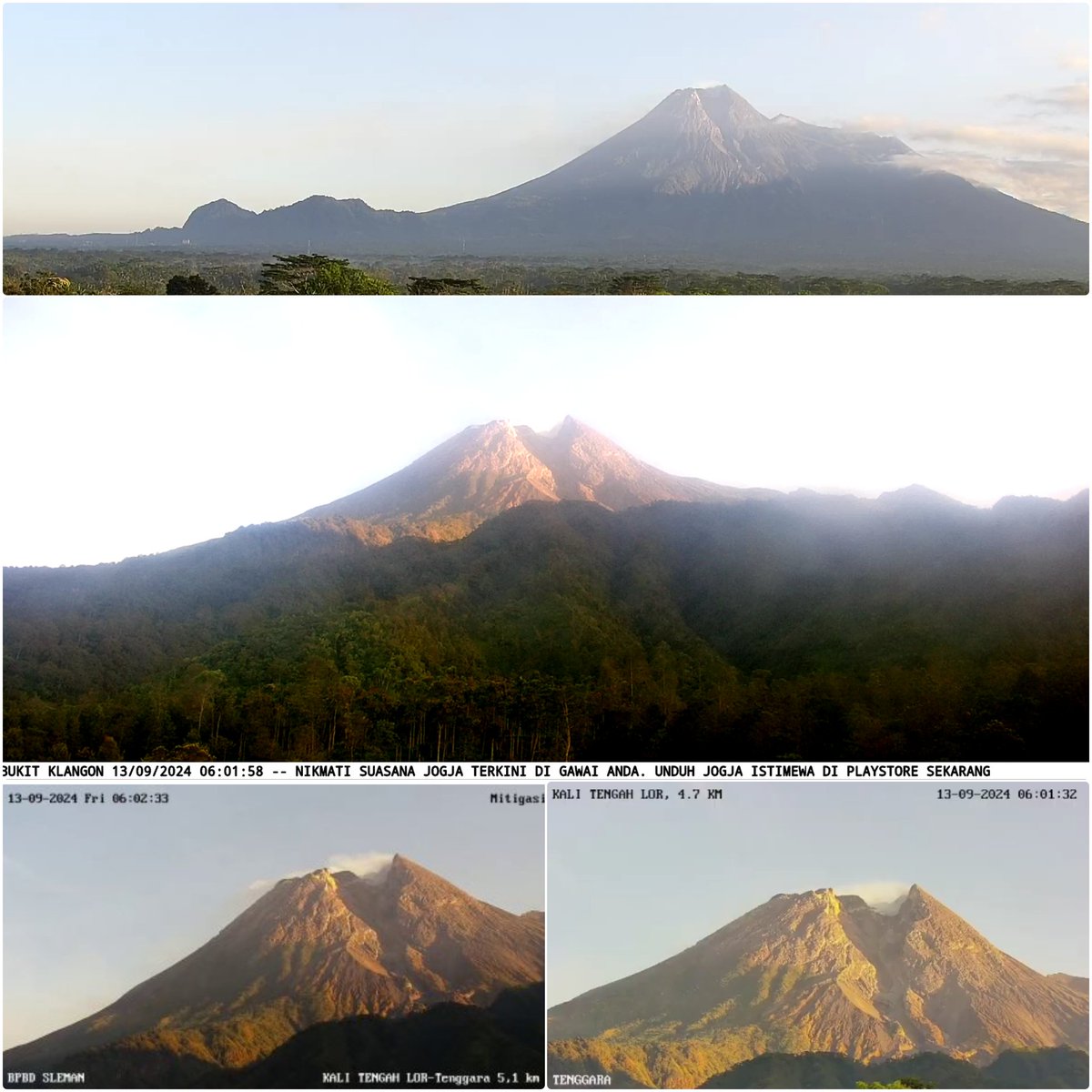 • Grafis Kegempaan #Merapi
[s/d 12-September-2024 pukul 24:00 WIB] 
• Visual &amp; Seismo  #Merapi
[13-September-2024 pukul 06:00 WIB]

<a href="/BPPTKG/">BPPTKG</a> @kabargeologi <a href="/id_magma/">MAGMA Indonesia</a> <a href="/PVMBG_/">PVMBG-BADAN GEOLOGI-KESDM</a>
