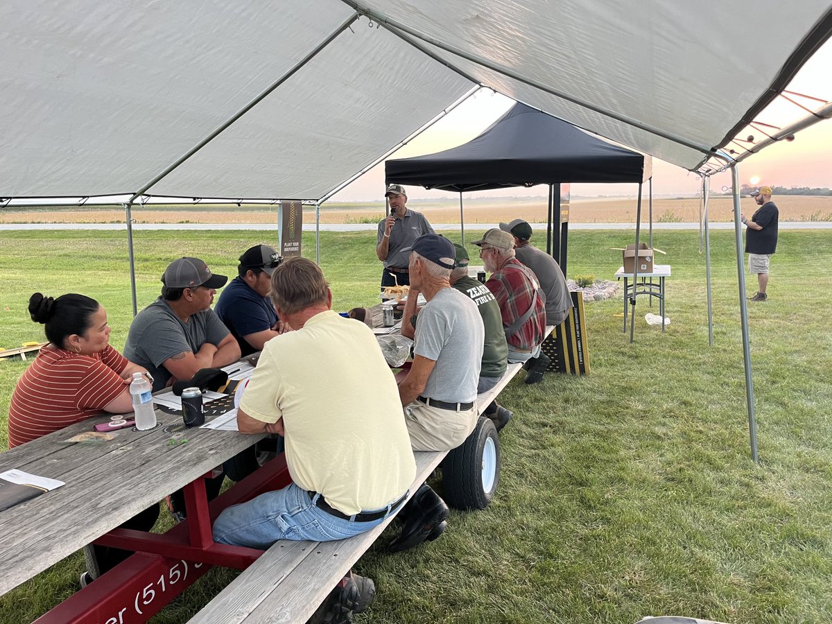 Who says customers don’t want to attend a field day anymore?!  Thanks to Wyffels Seed Rep Michael Oleson at Roland Iowa for doing it up right and making it fun!  #PlantWyffels