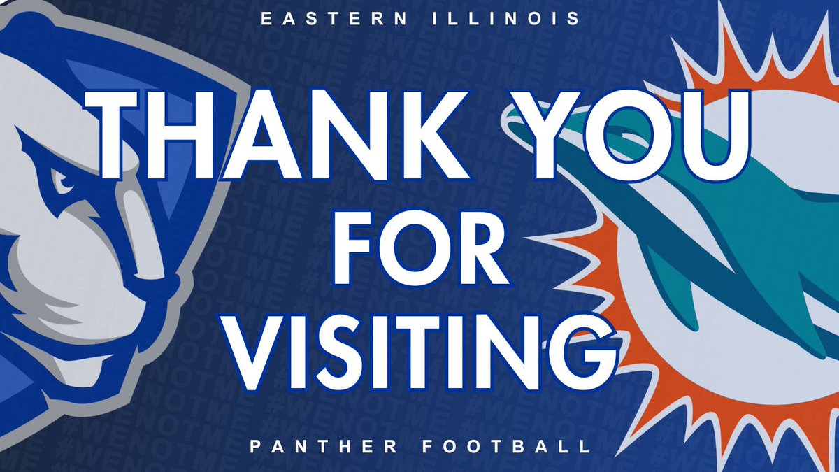 Thank you to the <a href="/MiamiDolphins/">Miami Dolphins</a> for stopping by practice today!

#EIUxNFL | #WeNotMe