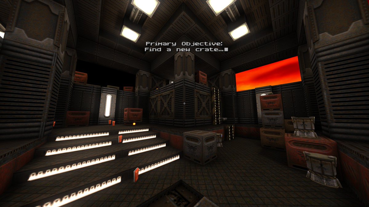 JezzahKP's tweet image. "You're the Cargo!" for Map-Centre's Back to Base(Q2)ics Jam 1, also by me
#mapping #leveldesign #quake #quake2 #retrofps #mapjam
