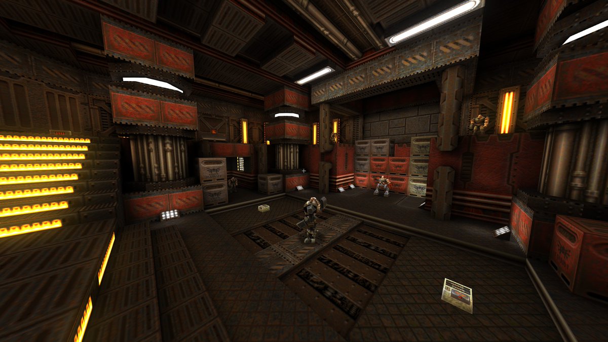 JezzahKP's tweet image. "You're the Cargo!" for Map-Centre's Back to Base(Q2)ics Jam 1, also by me
#mapping #leveldesign #quake #quake2 #retrofps #mapjam