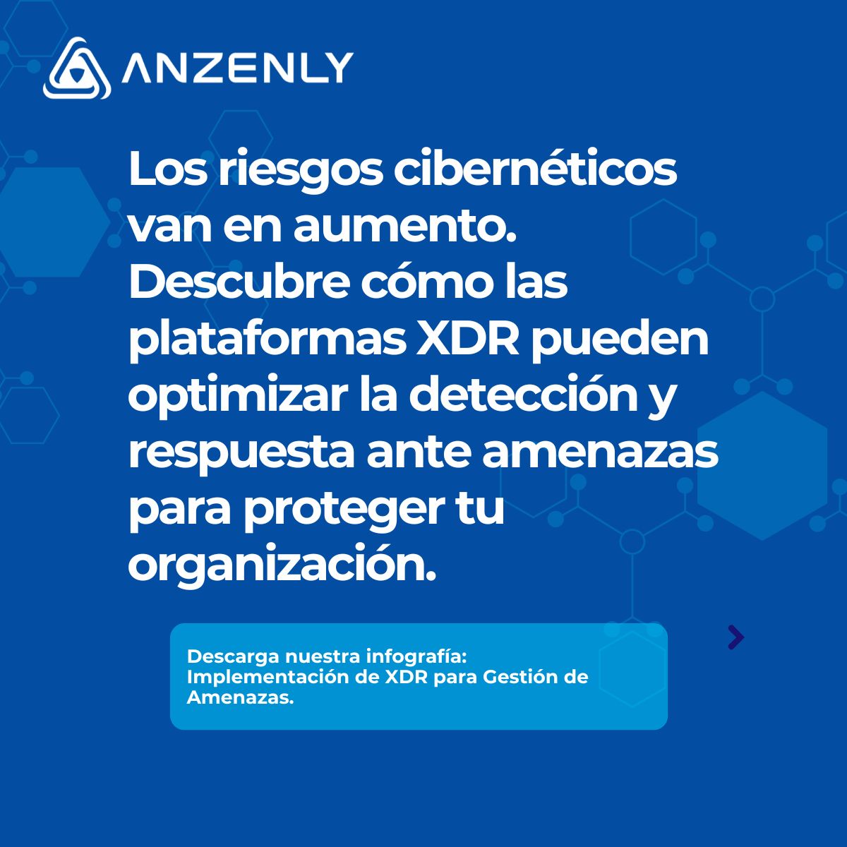 Los #ciberataques no dejan de aumentar 🚨. El 82% de las organizaciones cree que las amenazas han crecido en los últimos dos años 📊. 🔒🛡️. ¡Descarga nuestra infografía y protege a tu organización frente a los desafíos cibernéticos del futuro! 📥 anzenly.com/gestion-de-ame…
#XDR