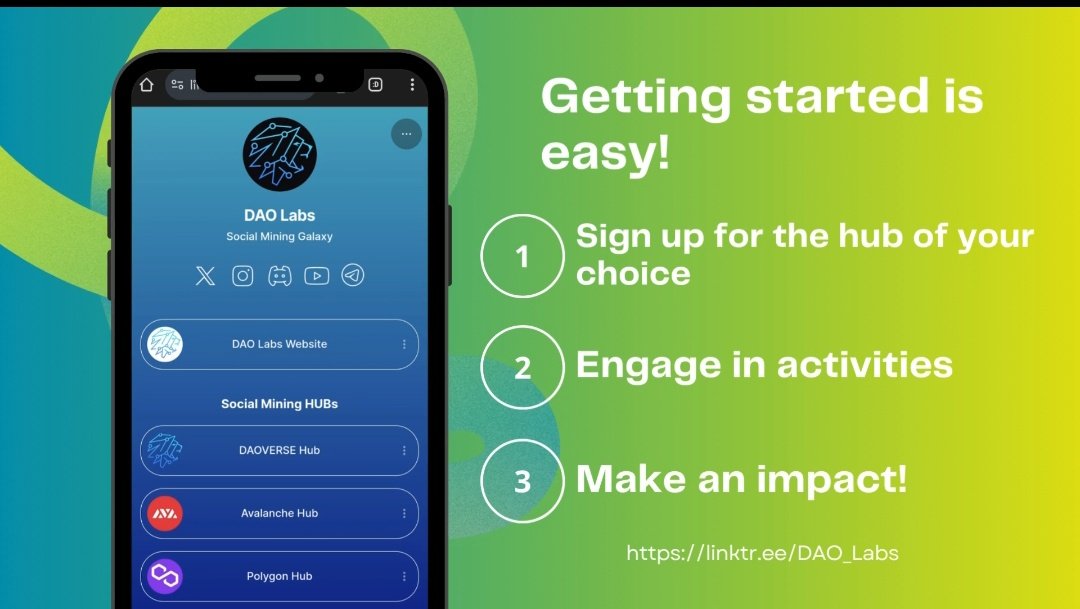 VasquezInday's tweet photo. Ready to dive in?
All you need to do is sign up, join a hub that resonates with you, and start contributing. Consistency is key, and with the right strategy, your efforts will pay off! πΌ
@TheDAOLabs
#JoinTheHub https://t.co/B935c7TW3a