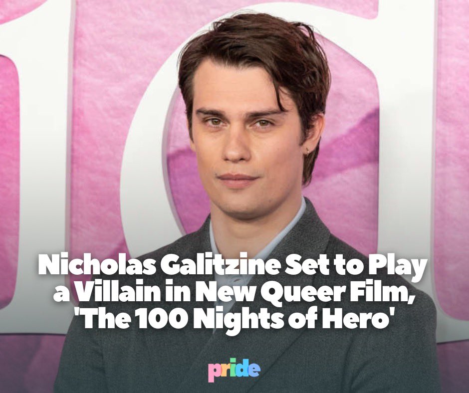 Pride's tweet photo. #nicholasgalitzine steps into the role of the villain in an upcoming queer love story! https://t.co/xNfvjJLw2E