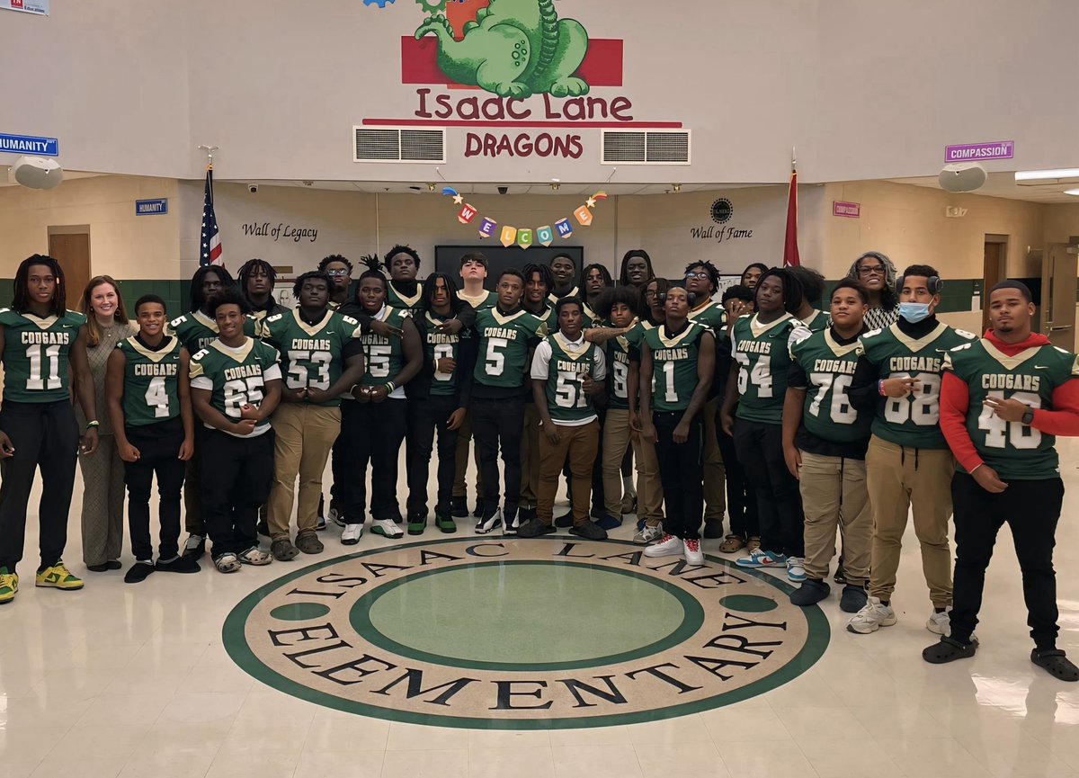 Isaac Lane Dragons JMCSS (@ilejmcss) on Twitter photo We are filled with gratitude to the JCM Football ๐ Team for visiting the 4th graders at Isaac Lane today. Your encouragement and motivation are appreciated! ๐๐คDragons and Cougars ๐๐ <a href="/JCMCougars/">Jackson Central-Merry High School</a> <a href="/JMCSchools/">Jackson-Madison County Schools</a> <a href="/suptking/">Marlon D. King</a> We are filled with gratitude to the JCM Football ๐ Team for visiting the 4th graders at Isaac Lane today. Your encouragement and motivation are appreciated! ๐๐คDragons and Cougars ๐๐ <a href="/JCMCougars/">Jackson Central-Merry High School</a> <a href="/JMCSchools/">Jackson-Madison County Schools</a> <a href="/suptking/">Marlon D. King</a>