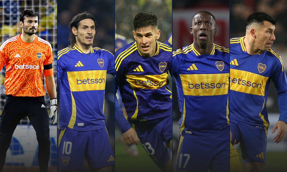 Las 5 bajas de Boca vs Racing: García, Cavani, Aguirre, Advíncula y Medel.